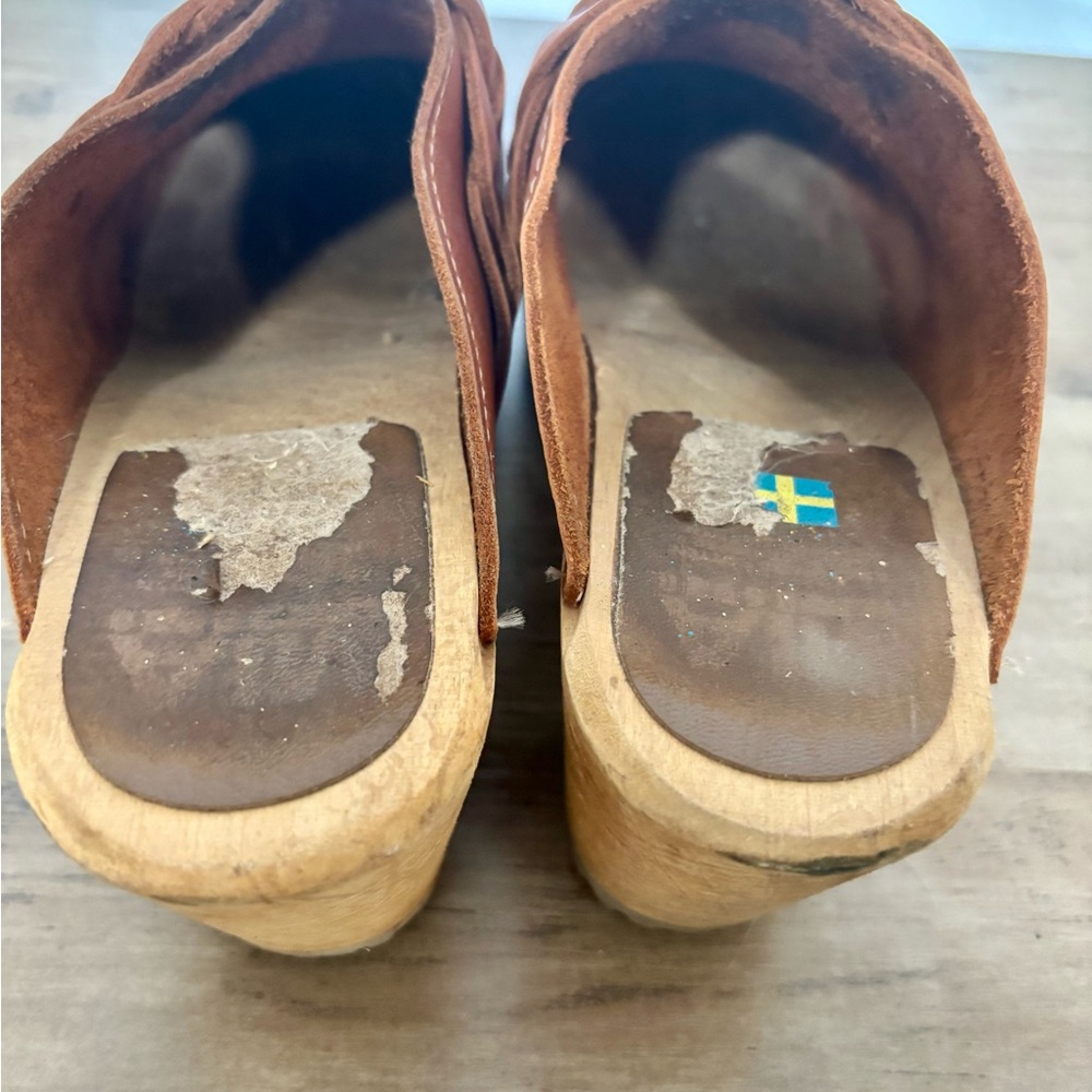 Free People x MIA Elsa Brown Leather Mules - Picture 14 of 16